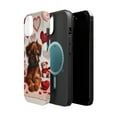 thumbnail image 2 of DistinctInk Tough Case for Apple iPhone 14 (6.1" Screen), Compatible with MagSafe Charging - Valentine's Day Brussel Griffon Puppy, 2 of 6