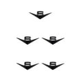 thumbnail image 2 of Transemion Car Sticker Emblem Easy Installation And Cool Style Easy To Install Zinc Alloy Accessories For Car V8 Badge Decal V6：Black 5Set, 2 of 6