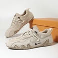 thumbnail image 2 of ZELAND Men's Women's Genuine Leather Outdoor Casual Athletic Shoes - Breathable, Anti-Slip Hiking Sneaker, Plus Size Summer Comfort Footwear (Unisex), 2 of 6