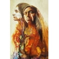 thumbnail image 2 of Lund, Denton 11x14 White Modern Wood Framed Museum Art Print Titled - Portrait Of A Warrior, 2 of 4