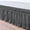 Dark Gray Solid, variant on Wrap Around Bed Skirt, 100% Microfiber, Easy Fit with 22 Inch Tailored Drop, Dust Ruffle Bed Skrit, Three Sides Elastic Belts, Soft & Fade Resistant - Taupe Solid, Full Size