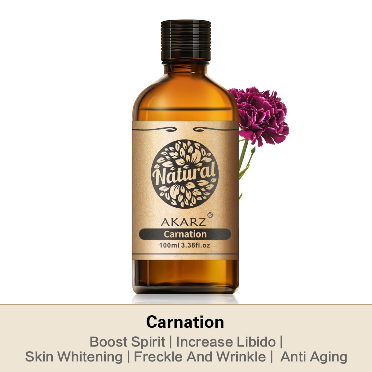 AKARZ Narcissus Essential Oils 3.38 fl.oz./100ml Pure And Naturel Aromatherapy Face Body Skin Care Massage Aroma Perfume Oil