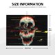 thumbnail image 2 of Fotbe Glitch Screaming Skull Alfombrilla de Secado para Cocina con Estampado, 18x24 Pulgadas, 2 of 7