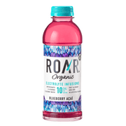 Roar Organic Beverage Blueberry Acai with Antioxidants, B Vitamins, Low-Calorie, Low-Sugar, Low-Carb, 18 Fl Oz (Pack of 12)