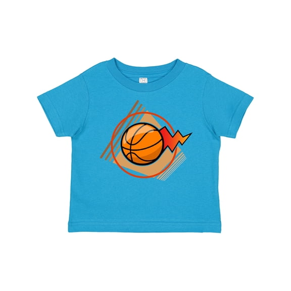 Inktastic Basketball with Stylized Net and Court Boys or Girls Toddler T-Shirt