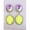 AB+Fluorescent Yellow, variant on Rose Red + Fluorescent Powder Earrings With Oval Faceted Orange Stones And