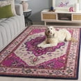 thumbnail image 4 of SAFAVIEH Bellagio Charlton Oriental Wool Area Rug, Ivory/Pink, 5' x 8', 4 of 13