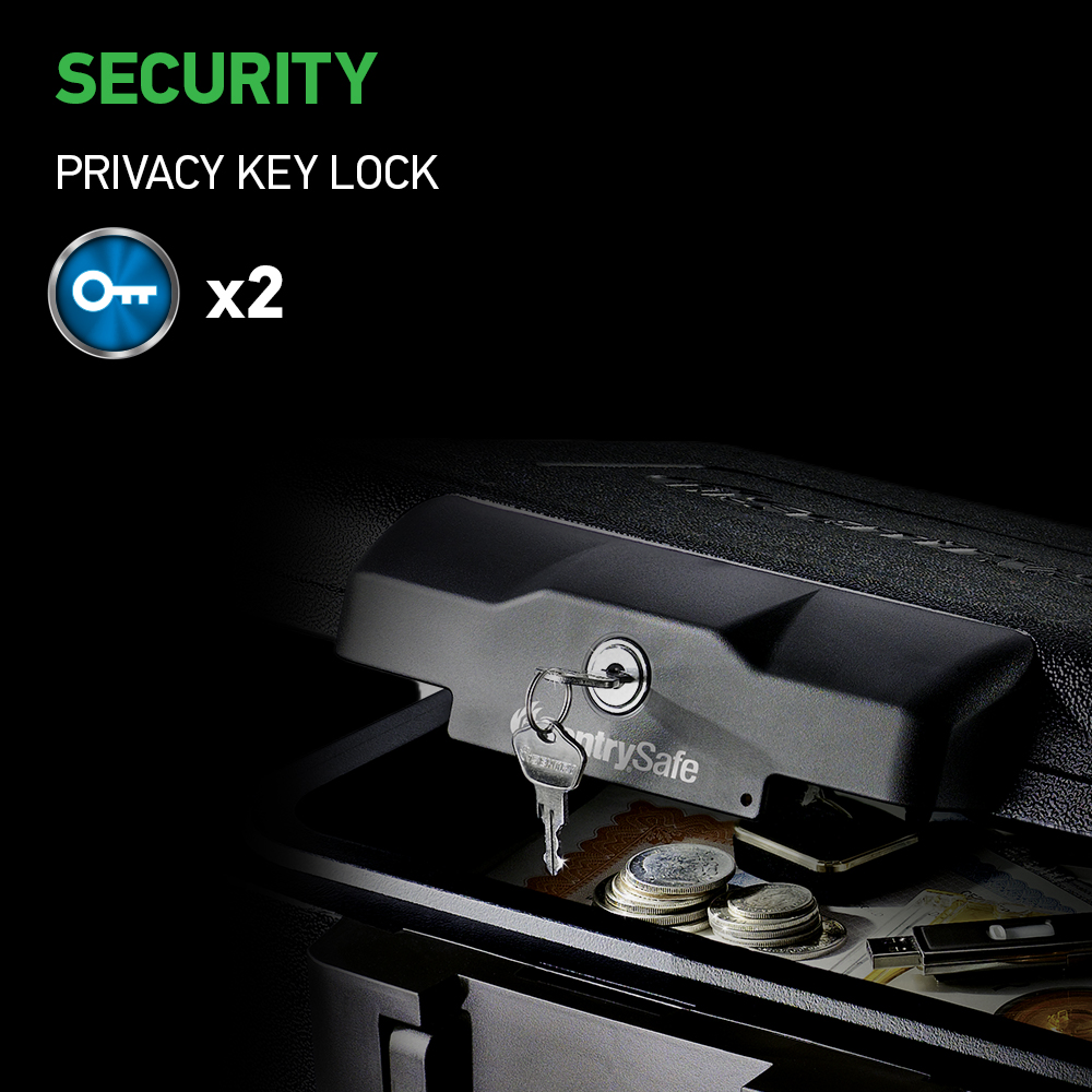 SentrySafe 1200 Fire-Resistant Box Safe with Key Lock photo 3