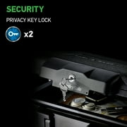 SentrySafe 1200 Fire-Resistant Box Safe with Key Lock 0.18 Cu. ft., Black