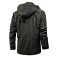 thumbnail image 4 of Chaqueta de hombre para otoño y primavera, con capucha desmontable, resistente al viento, con cremallera para exteriores, con múltiples bolsillos, chaqueta deportiva para hombre, chaquetas tipo cargo, 4 of 4