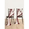 thumbnail image 6 of Wedding Chair Sashes Cover Aisle Decorations,2 Pcs Draping Fabric for Ceremony Reception,Burnt Orange & Orange Clay Chair Decor for Weeding,Church, 6 of 6