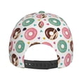 thumbnail image 4 of Picia Colorful Donuts pattern Trucker Low Profile Hat Men Women Baseball Cap Dad Hat Adjustable Unconstructed Plain Cap, 4 of 9