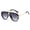 All-Black/Dual Grey, variant on Retro Aviator Sunglasses, UV400 Protection, Unisex PC Frame, Oversized Classic Style