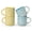 Yellow and Blue, variant on ALOFMO Halloween Ghost Stoneware Mugs Set of 2, 14OZ Matte Black Spooky Ghost Coffee Cups, Microwave & Dishwasher Safe Holiday Drinking Mugs