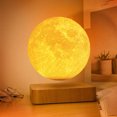 thumbnail image 3 of Lámpara de luna levitante Lámpara de luna de 3 colores Luz LED de luna 3D con control remoto para regalos únicos, decoración de habitaciones, luz nocturna, juguetes de escritorio de oficina XianweiShao 8390615100045, 3 of 5