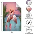 thumbnail image 4 of Dreamtimes Flamingo Kitchen Dish Towel 6 Pack, Soft Absorbent Dishcloths Reusable Hand Towel Washable Tea Towels for Home Kitchen Bar Table Decor, 28 x 18 Inch, 4 of 7