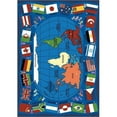 thumbnail image 2 of Kid Essentials Geography And Environment Flags of the World Rectangle 7'8"" x 10'9"" Multi, 2 of 2