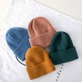 thumbnail image 5 of CoCopeaunt Mens And Womens General-Purpose Wool Cap, Pullover Cap, Rolled Edge Autumn And Winter Warm Knit Cap Fashion, 5 of 6