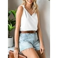 thumbnail image 3 of Asyoly Womens Tops Summer Solid Basic Tank Top Casual Sleeveless V Neck Tank Shirts for women, 3 of 5