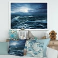thumbnail image 3 of Designart 'Morning Glow Through The Ocean Waves' Nautical & Coastal Framed Art Print, 3 of 4