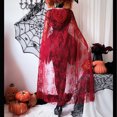 thumbnail image 4 of NordicNest Womens Dress Elegant Gothic Witch Fall Dress with Cape for Cosplay and Halloween Permance Red,XL, 4 of 6
