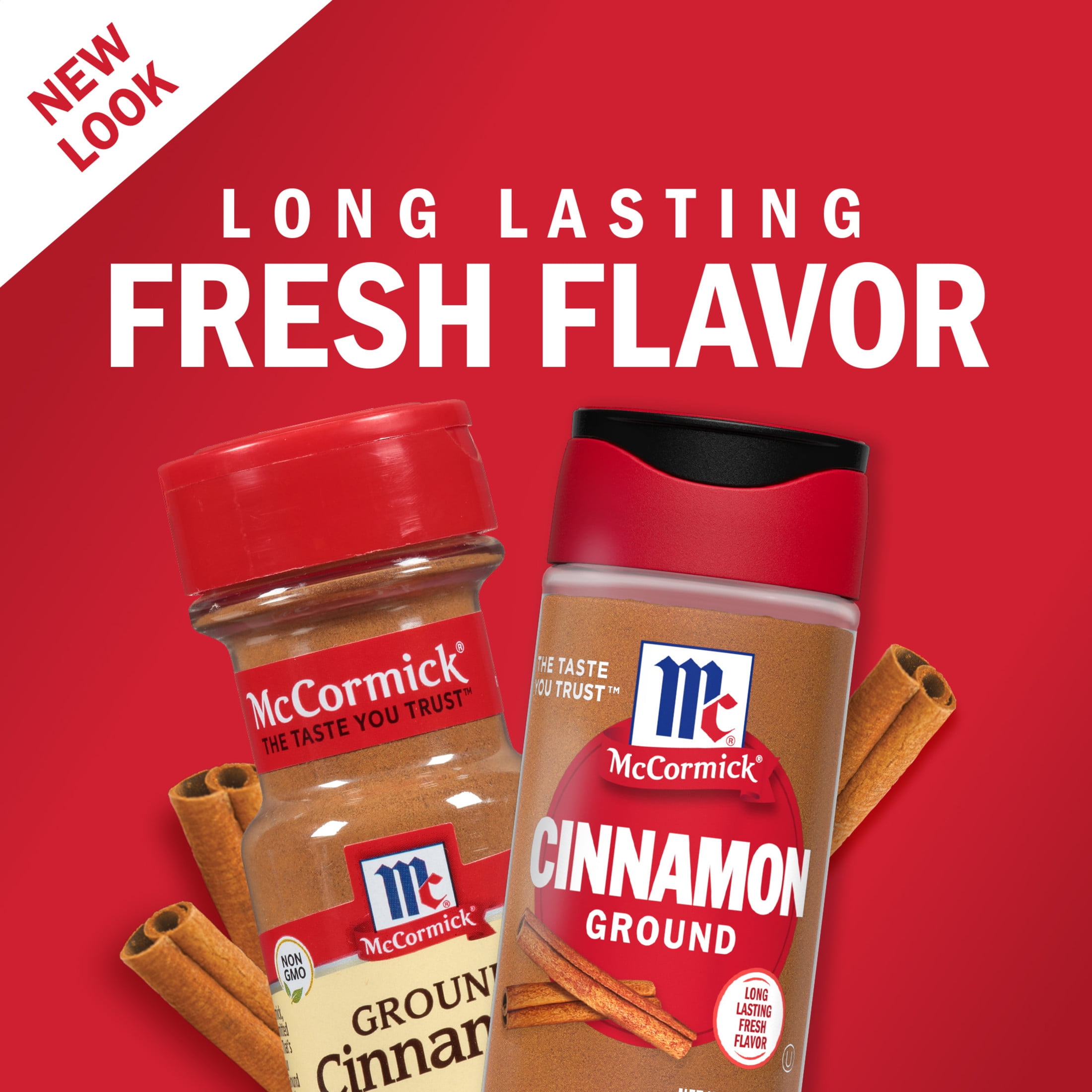 (4 pack) McCormick Kosher Ground Cinnamon, 2.37 oz Bottle