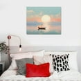 thumbnail image 4 of COMIO Canvas Wall Art Sailboat Sailing Under The Full Moon Canvas Print Artwork Boat Over The Sea Wall Art Paintings Modern Picture Print Unframed for Living Room Dinning Room Bedroom Bathroom Home, 4 of 4