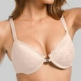 thumbnail image 3 of cfhntfmh Front Closure Bras for Women Fashion Embroidery Scalloped No Underwire Bras Comfort Breathable Adjustable Strap Bras, 3 of 5