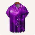 thumbnail image 5 of UVEASISHA Mens Valentines Day Hawaiian Shirt Big and Tall Fashion Heart Print Button Down Shirts Regular Fit Casual Short Sleeve Party Shirt Purple 4XL, 5 of 5