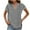 Gray, variant on Linen Shirts for Women Summer Tshirts Lightweight Short Sleeve Tunic Cute Collared Tops Business Work Casual Blouses Hot Pink,S