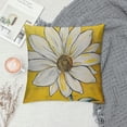 thumbnail image 2 of Creowell Summer Daisy Floral Pillow Covers  White Petal Flower Bloom Decorative Pillow Cases Yellow Seasonal Cushion Case Farmhouse Home Decor for Sofa Couch Porch Outdoor, 2 of 5