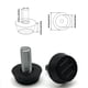 thumbnail image 3 of Pies Niveladores Ajustables Con Tornillo Para Muebles, Pies Con Tornillo M8, Protectores De Suelo Antideslizantes, Niveladores Ajustables Para Muebles, Tornillos Negros Con Base Redonda Para Sofás,, 3 of 6