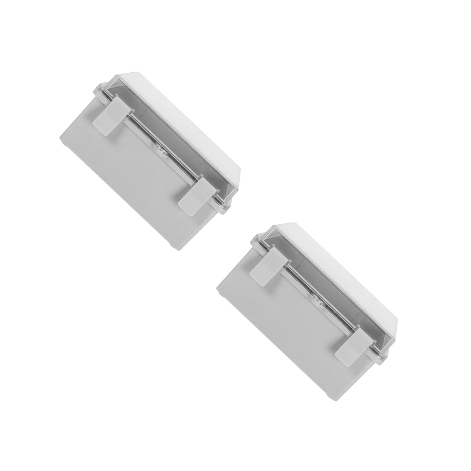 DINHEAROM Weatherproof Plastic Junction Box, Easy Wiring and Reliable, 2Pcs