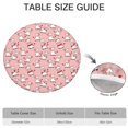 thumbnail image 6 of Pink Cow Sweater Pattern Round Fitted Tablecloth with Elastic Edge,Dining Table Cover Waterproof,Outdoor Round Tablecloth for Camping,Dining,Indoor and Outdoor, 6 of 7