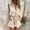 Khaki, variant on Women's Summer Solid Color Casual Sleeveless Breasted Drawstring Tied Elastic Waist Side Pocket Jumpsuit
