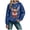 Blue, variant on Futezty Christmas Sweatshirts for Women Novelty Funny Santa Xmas Tree Graphic Pullover Tops Loose Casual Fleece Shirts