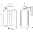 thumbnail image 3 of Progress P6032-108 Refuge 1-Light Oil Rubbed Bronze 21" Outdoor Wall Lantern, 3 of 5