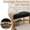 thumbnail image 5 of Versatile Ottoman Bench | Used as Hallway Bench, Table Seat | Metal Legs for Sturdiness | Solve Multiple Seating Scenarios, 5 of 6