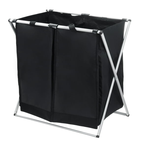 Laundry Sorter Hamper Organizer Washing Dirty Clothes Basket Storage Foldable Black/Dark Gray/Light Gray