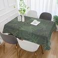 thumbnail image 4 of SKYSONIC 60”x90" Square Tablecloth with Dark Green Leaves of Palm Trees Prints, Anti-Wrinkle and Smooth Table Cloth for Kitchen/Home Decoration, 4 of 7