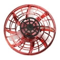 thumbnail image 3 of Drones giratorios de descompresión interactivos con punta de dedo, pequeños juguetes ovni para exteriores, color rojo, 3 of 15