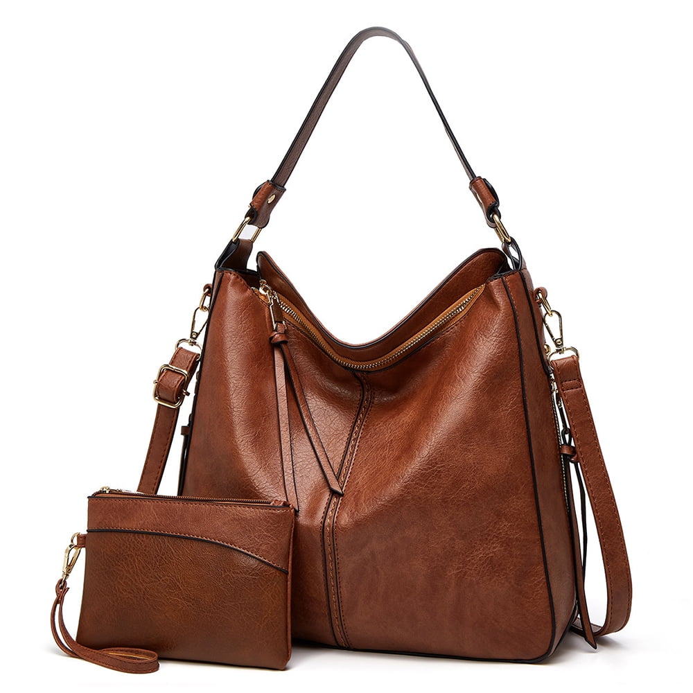 Women's Leather Tote Handbag Satchel Purse Large Shoulder Bag Messenger Hobo Bag 