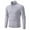 Gray, variant on Hinvhai Men's Quarter Zip Sweater Slim Fit Casual Knitted Turtleneck Pullover Mock Neck Polo Sweater Navy 12(XL)