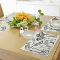 thumbnail image 4 of Ambesonne Beige Black Place Mats Set of 4, Musical Instruments, Standard Size, Beige Black, 4 of 6