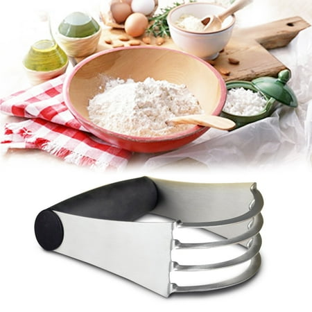 - Dough Blender, Top Professional Pastry Cutter with Heavy Duty Stainless Steel Blades (Black)