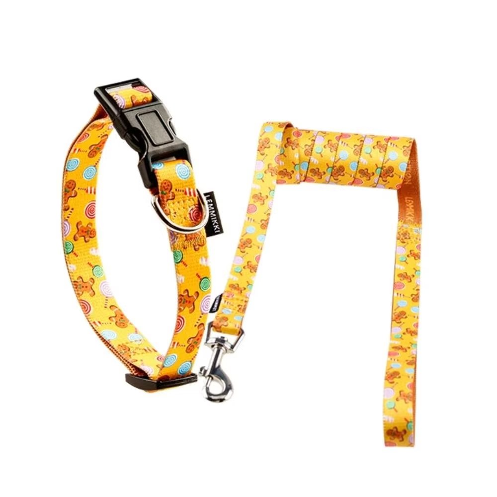 LOEFME Dog Collar and Leash Set Adjustable Dog Collars for Small Girl