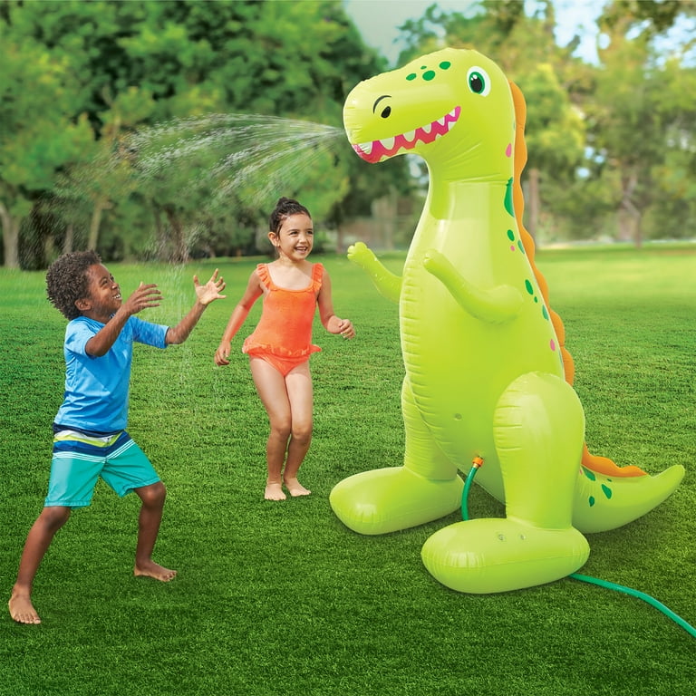 Bluescape Inflatable Dinosaur Sprinkler Green 5 feet Outdoor