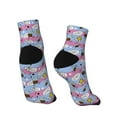 thumbnail image 4 of Bingfone Bees And Daisies Striped Design Patterned Men'S Women'S Casual Cotton Socks, 4 of 9