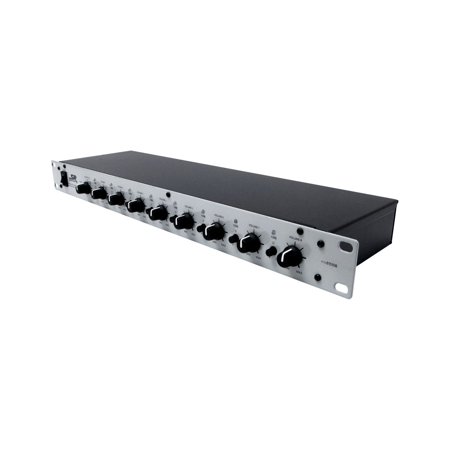 Monoprice 8-Channel 1U Mic Line Rack Mixer with Phantom Power