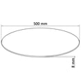 thumbnail image 3 of vidaXL Table en Verre Trempé Rond 500 mm, 3 of 3